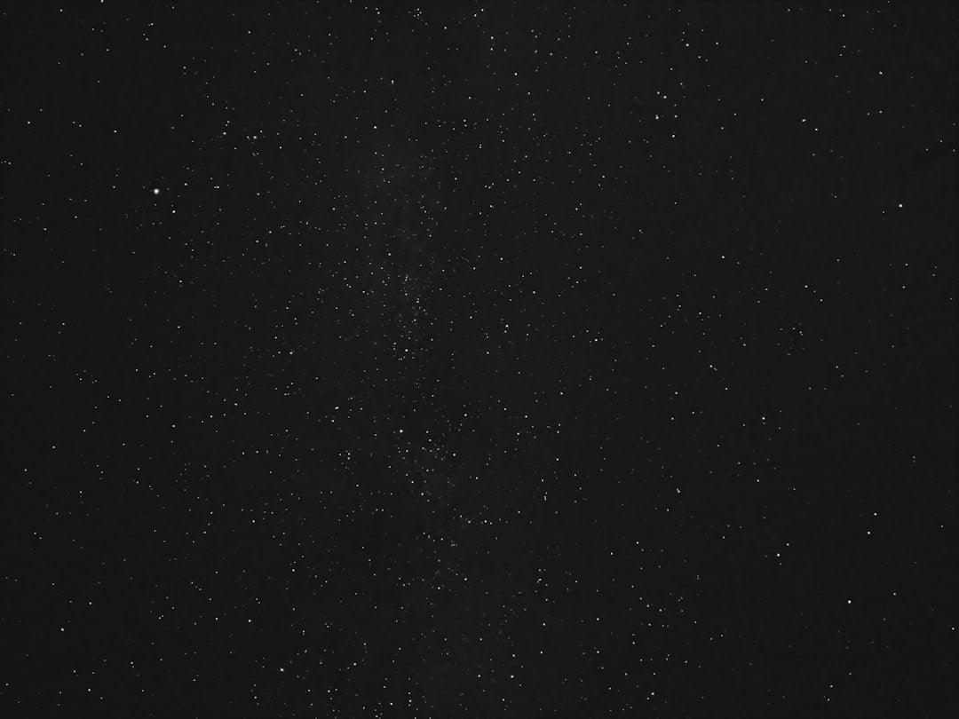 A dense field of tiny, scattered white specks on a black background, resembling stars, symbolizing the unseen benefits of dried black soldier fly for pets.