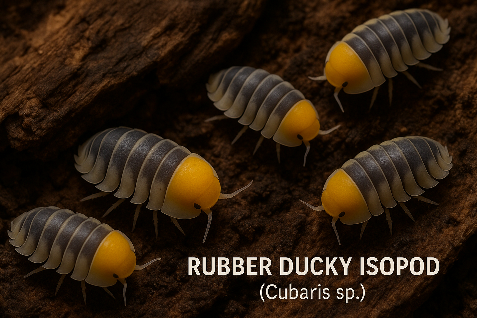 Rubber Ducky Isopods - All Angles Creatures